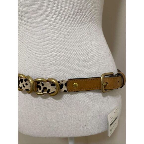 Free People Calf Fur Chain Belt Size M/L - Picture 1 of 4